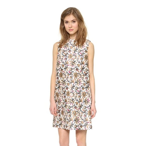 Tory Burch Esmeralda Silk Floral Dress, sz: 2 - Picture 4 of 8